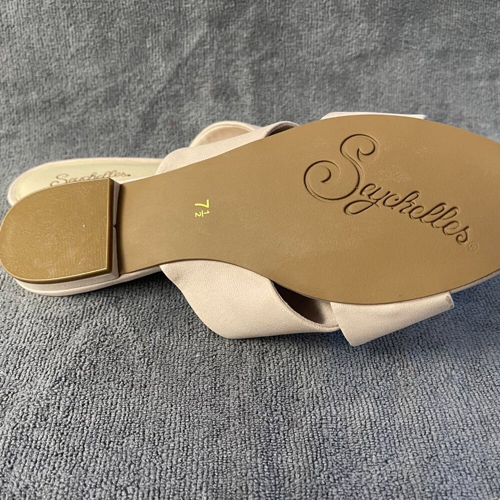Seychelles Continental Nubuck Pink Leather Slide Flat Sandals 7.5 - New in Box! - Picture 6 of 8